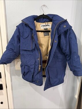 Pacifica Kids Blue Puffer Jacket with Hood